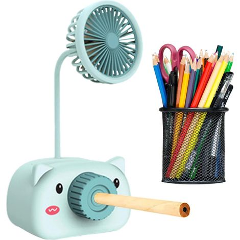stylo pour bureau lampe de bureau avec porte stylo Fan de (1/5)