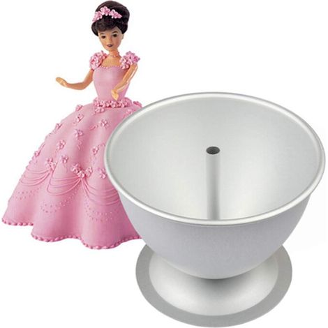 Moule à Gâteau en Aluminium pour Robe de Poupée Princesse, 8 Pouces, Haute Résistance, Indéformable (1/5)