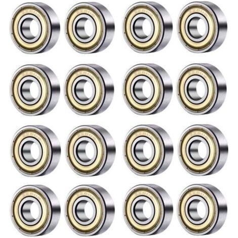 Pack of 20 608 ZZ Double Shielded Ball Bearings (1/4)