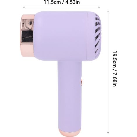Ortviai Sèche-cheveux ionique sans fil et sur secteur, violet, 1500 mAh, séchage rapide (1/4)