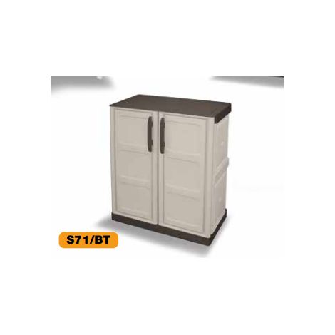 MOBILE ARMADIETTO STEEL BASSO 2 RIPIANI 70 X 39 X 85 CM