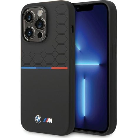 BMW BMHCP15L22SMPK iPhone 15 Pro 6.1 Schwarz/Schwarz Silikonmuster (1/5)
