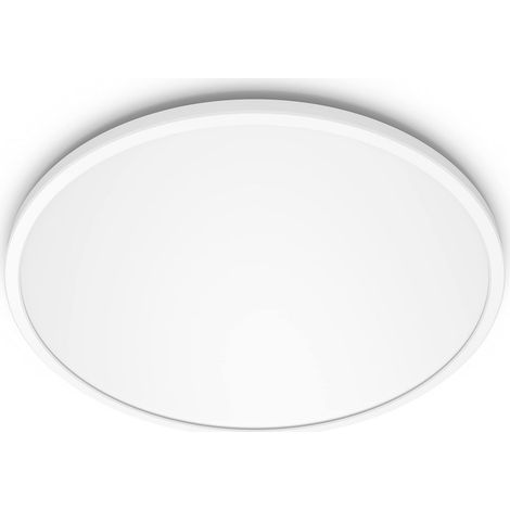 Plafonnier rond à panneau LED SceneSwitch à intensité variable, 3 ambiances différentes, Blanc froid 18W. pour l'éclairage intérieur, le salon et la chambre, blanc (1/5)