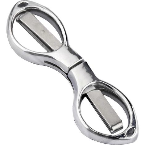Ciseaux pliants - Cutter de poche portable et pliable, ciseaux multifonctionnels pour soins hospitaliers, argentés, outil de survie en extérieur - Bon (1/5)