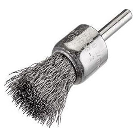 Pinselbürste gewellt DM 25mm Schaft 6mm Stahldraht 0,30mm Osborn