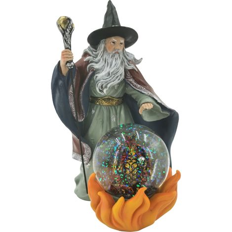 Fantasievolle ethnische Zaubererfigur zur Dekoration, originelles Geschenk, 21 cm, Kunstharz, einzigartiges Kunsthandwerk für Sammler