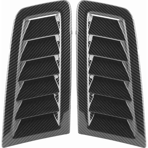 Capot universel pour évents d'air, 2 pièces, pièces extérieures de voiture pour Focus RS MK2, couleur Fiber de carbone