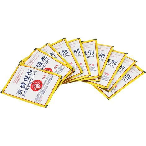 Flammkraft – Appât anti-cafards 10 sachets de 3g – Insecticide biologique pour cuisine – Action rapide en 2-3 jours – Élimination durable des nuisibles
