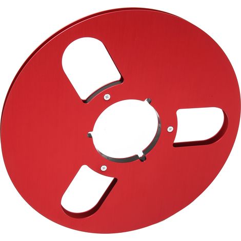 Bobine Vide 10 Pouces pour TEAC, Alliage d'Aluminium 1/4 Pouce 3 Trous, Pièce pour Magnétophone à Ruban Rouge (1/5)