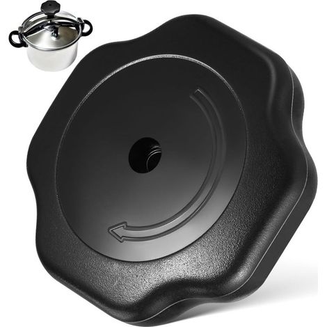 Bouton de Remplacement Bakélite pour Poignée de Couvercle Autocuiseur Accessoire Cuisine Antidéflagrant Facile à Installer et Compatible avec Cocotte et Casserole (1/5)