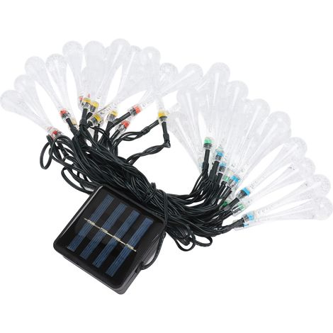 Guirlande lumineuse solaire étanche IP65, 2 modes d'éclairage, 30 LED, pour une utilisation extérieure, éclairage coloré de jardin (1/5)