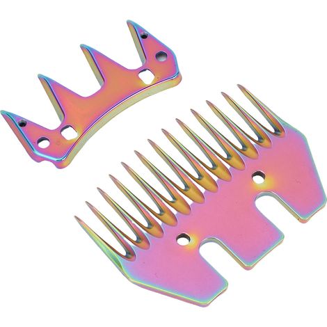 Lames de rechange pour tondeuse mouton 13 dents droites, pour clippers et coupe-laine électriques, chèvres, colorées, espacement 7 mm (1/5)