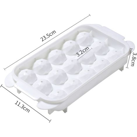 Runde Eiswürfelform aus Polypropylen mit Deckel zur Herstellung von Eis am Stiel, Cocktails und Eis am Stiel. (1/5)