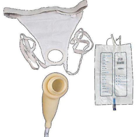 Urinbeutel-Set für Männer mit Tragegurt bei Harninkontinenz, 1000 ml (1/5)