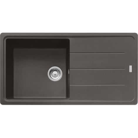 Franke Basis - Fregadero de fragranite BFG 611, 97x50 cm, gris pizarra 114.0713.947