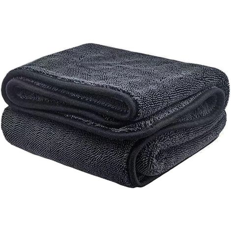 Couverture Polaire - 150x200 cm - Double Face - 300 g/m2 - Antistatique - Gris Foncé - 1 Pièce (1/5)