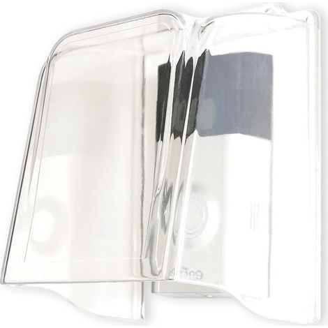 (Transparent)Protection contre la pluie pour sonnette de porte en plastique, protection anti éblouissement pour sonnette de porte, accessoires (1/5)