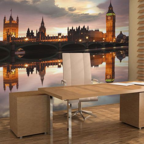 Papier Peint "Soirée à Londres, Big Ben" 193 x 250 cm (1/2)