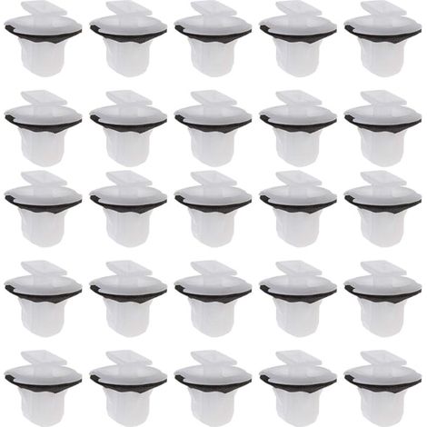 Lot de 50 Agrafes de Fixation pour Moulure et Passage de Roue - Référence OE 76882JG10A - Clips en Plastique avec Rondelles d'Étanchéité pour Trou de 9mm (1/5)