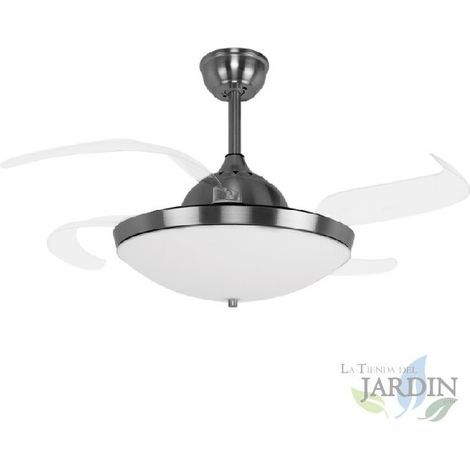 Ventilateur de plafond Orbegozo, 3 pales rétractables, lumière LED, télécommande A+, CP105105