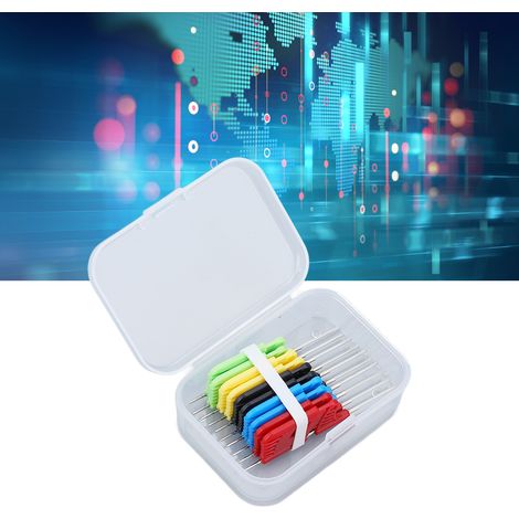 Set mit 10 Miniatur-Doppelhaken-Testklemmen für SMD-IC-Pins (1/5)