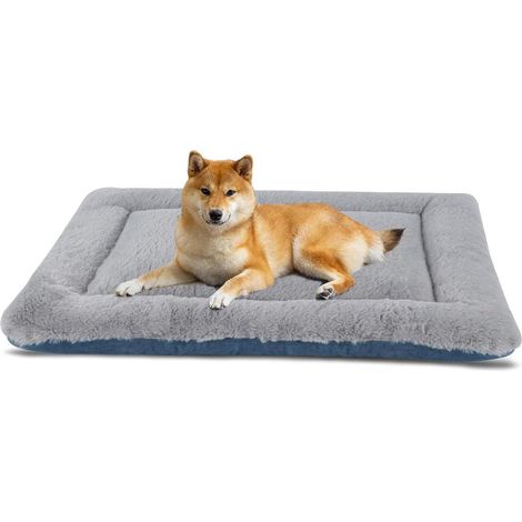Hundebett Hundematte Hundedecke Katzenkissen M(7650cm) Grau und Blau (1/5)