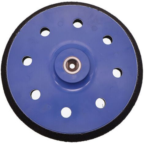 Plateau de ponçage 180mm, 8 trous, MOYEN, pour disque abrasif, Accessoire pour Ponceuse Excentrique (1/4)