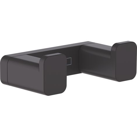 hansgrohe AddStoris Doppelhaken 41755670 Wandmontage, Metall, mattschwarz
