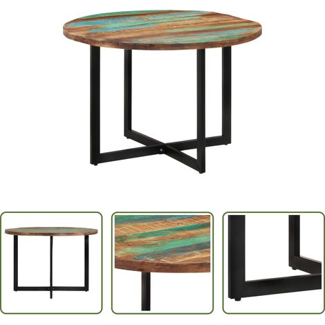 Bois recyclé - Table à manger 110x75 cm Bois massif de récupération (1/5)