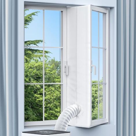 Kit calfeutrage climatiseur mobile 500 cm – Polyester 210T avec revêtement PU – Installation facile sans perçage – Pour fenêtres à battants (1/5)