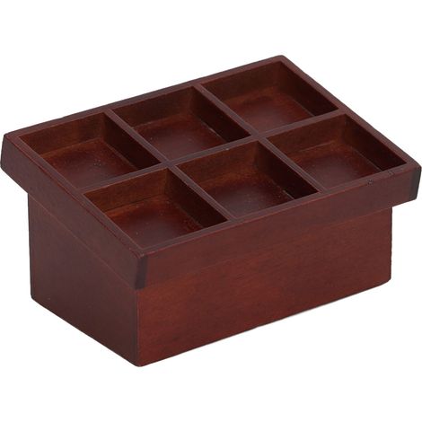 Présentoir à fruits et légumes pour maisons de poupées, modèle miniature exquis pour maisons de poupées à l'échelle 1:12, marron. (1/5)
