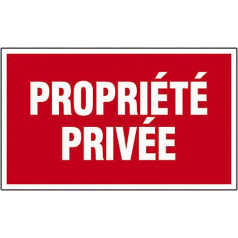 Targa di proprietà privata in plastica NOVAP