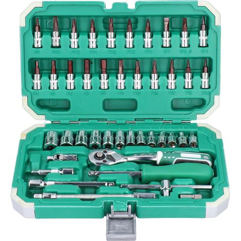 Trousse d'outils automobile professionnelle pour réparation et entretien voiture - Coffret de pièces de quincaillerie pour bricolage maison (1/5)