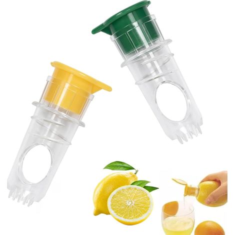 2-teiliges Zitruspressen-Set – Manuelle Zitruspresse für Zitronen, Orangen und andere Zitrusfrüchte – Robuste manuelle Presse für Küche, Camping und Veranstaltungen (1/5)