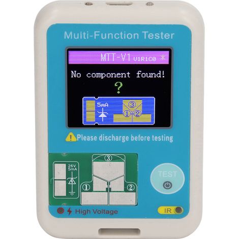 Multifunktions-Transistortester mit grafischem TFT-Display, LCR- und Diodenmessung (1/5)