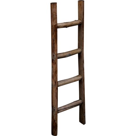 Towel rack ladder wood modern bathroom floor wall to wall decorative Ladder towel rack Object holder bookcase