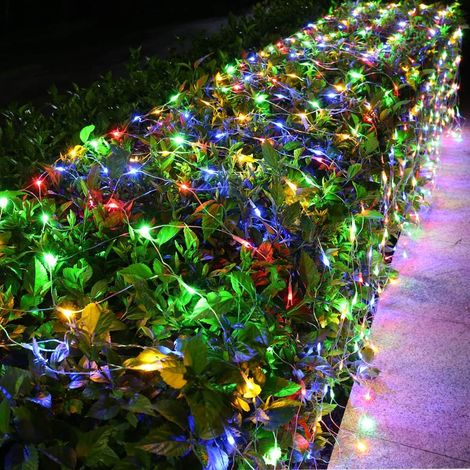 Guirlande lumineuse décorative de Noël 3 m x 2 m, 8 modes, à connecter pour arbres et arbustes de Noël