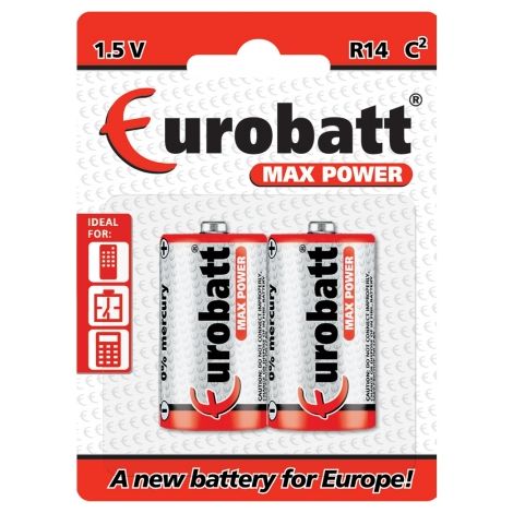 RT23 2 pilas R14 Max Power termorretráctiles tipo C