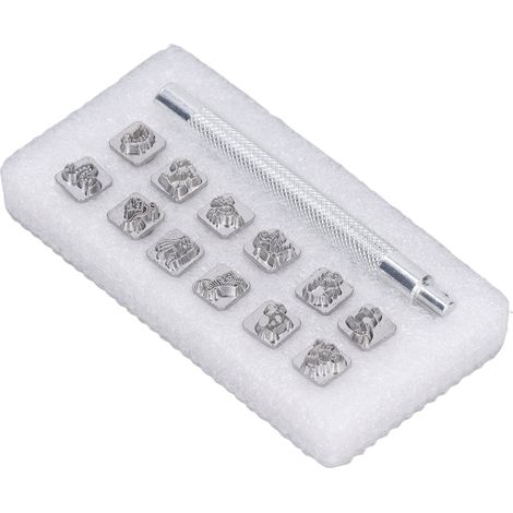Étiquettes en Cuir pour Animaux, Kit de Gravure Personnalisée DIY - 12 Motifs Uniques et Finition Précise (1/5)