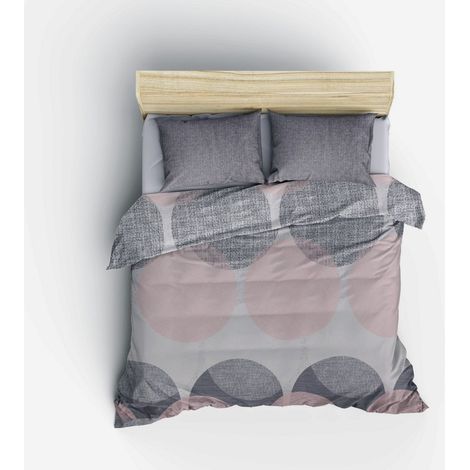 Parure copripiumino matrimoniale cotone ranforce 260x220 Leron (1/3)