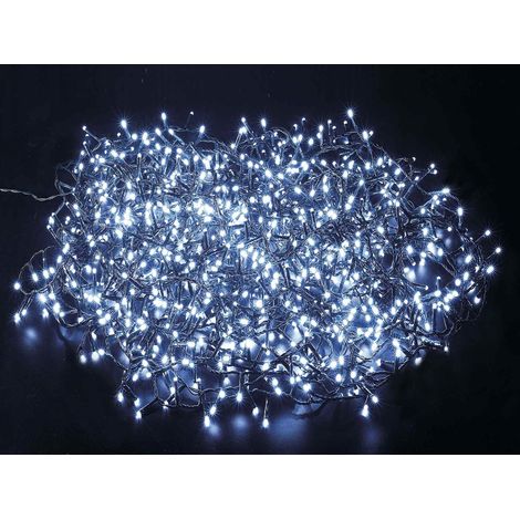 Luci per Albero di Natale a Led Bianco Freddo Cavo da 20 Metri con 800 Led Luci Natalizie per Alberi Super Luminosi Uso Interno ed Esterno
