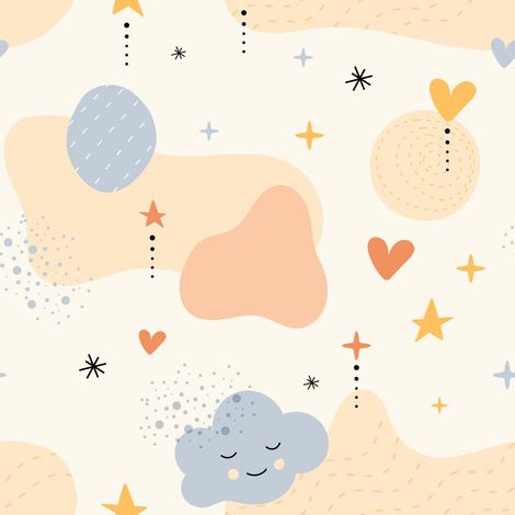 Papier peint panoramique Enfants - Ciel - 130 cm x 130 cm (1/2)