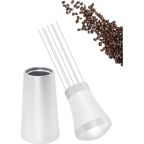 aiguille à café,Agitateur à Café Expresso,7 Aiguilles 0,4mm Distributeur d'aiguilles à Café Outil de Distribution,pour outils à café (1/4)