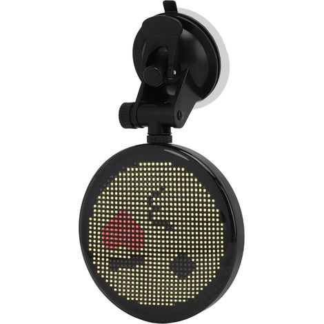 Écran LED 12V pour voiture, affichage Bluetooth interactif pleine couleur, matrice 32x32 programmable, panneau lumineux personnalisable pour véhicule (1/5)