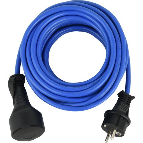 Rallonge Prolongateur électrique 20M Outdoor IP44, Câble spécial AT-N05V3V3-F 3G1.5, utilisable jusqu'à -35 °C, résistant aux UV, huiles et températures ectrêmes (1/5)