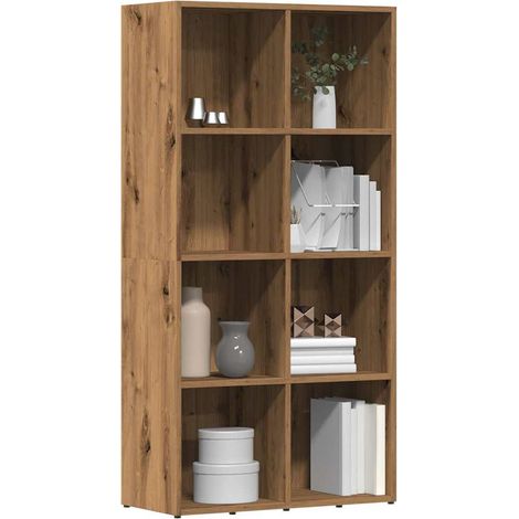 vidaXL Bibliothèque chêne artisanal 66x30x130 cm bois d'ingénierie