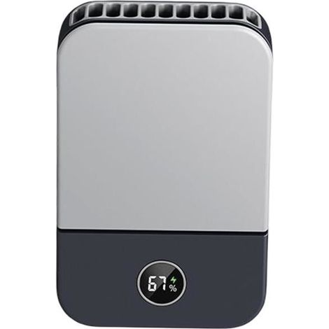 Mini-Nackenventilator zum Aufhängen – Leistungsstark und leise – 3 Geschwindigkeitsstufen, wiederaufladbar – Schwarz (1/4)