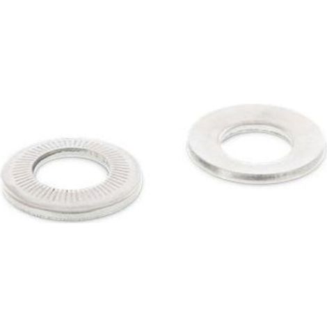 Arandela de contacto de acero inoxidable A4 AFNOR NFE 25-511, forma M - dimensiones: Ø 4 x 10 (1/2)