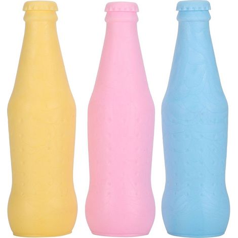 Ensemble de trois jouets pour chien : jouet en forme de bouteille de Coca-Cola, fil dentaire anti-morsure et jouet à mâcher parfumé en TPR. (1/5)