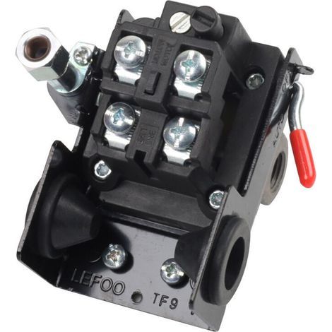 Pressostat Et Contacteur De Compresseur Contrôle De Pressostat De Compresseur D'Air De Qualité 95-125 Psi 4 Ports (1/4)